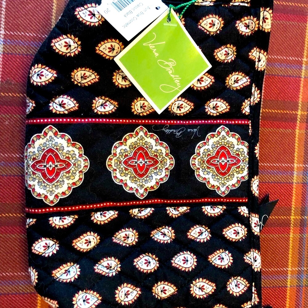 Vera Bradley Medium Bow Cosmetic NWT classic black - Picture 2 of 7